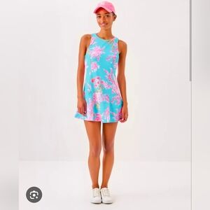 Lilly Pulitzer The "Royal Coral" UPF 50+ Luxletic Westley Active Dress by Lilly.